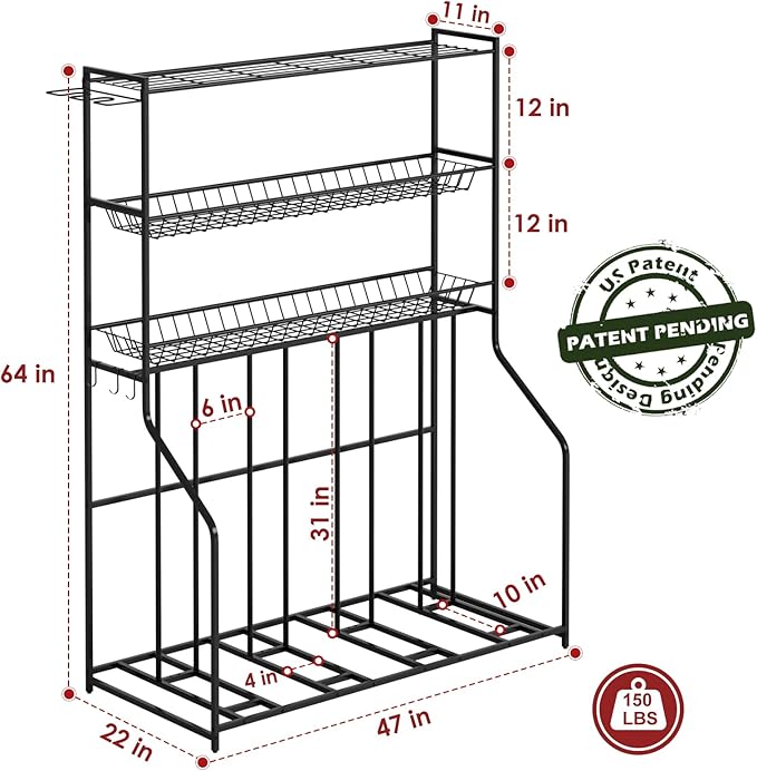 4 Bike Stand, Bike Rack Garage - Image 3