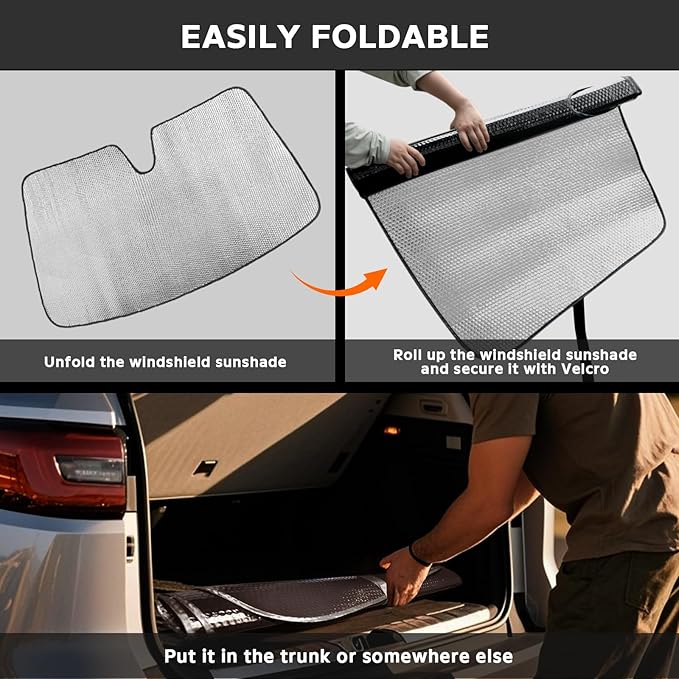 Windshield Sun Shade for Chevrolet Chevy Trailblazer 2021-2024 - Image 6