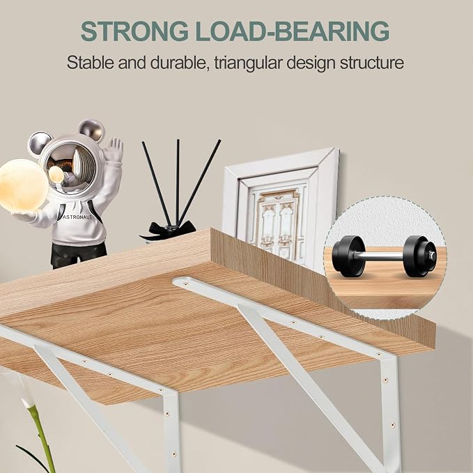 12 Pack L10 x H 8" White Heavy Duty Shelf Brackets - Image 4