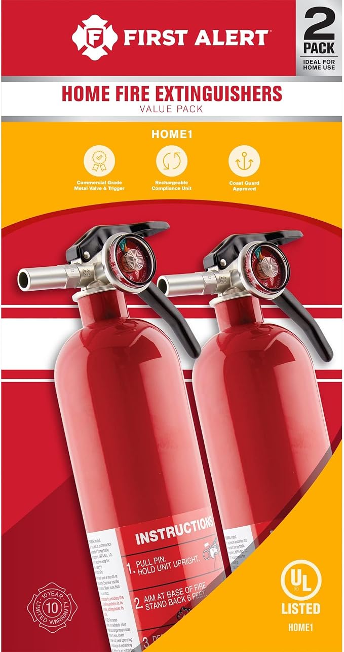 First Alert Home1-2, Standard Home Fire Extinguisher - Image 2