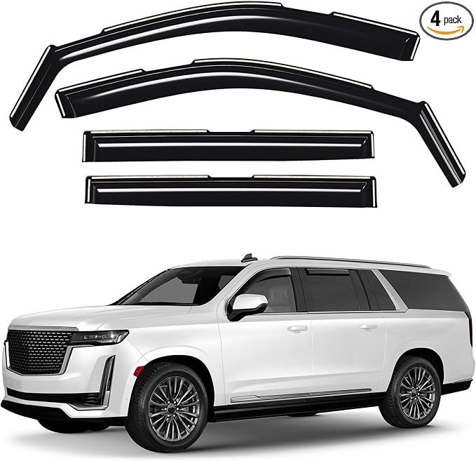 Window Deflectors Smoke Tinted In-Channel Side Window Vent Visor Deflectors by Unknown