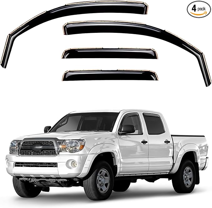 Window Deflectors Smoke Tinted In-Channel Side Window Vent Visor Deflectors by Unknown