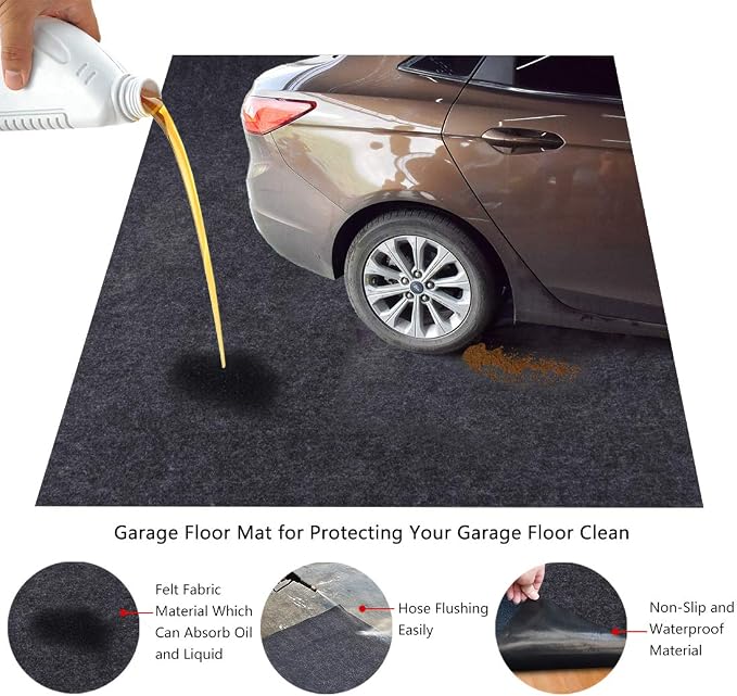 Motorcycle, Golf cart, Mountain Bike Floor Mat, Absorbent Fabric, Anti-slip and - Image 2
