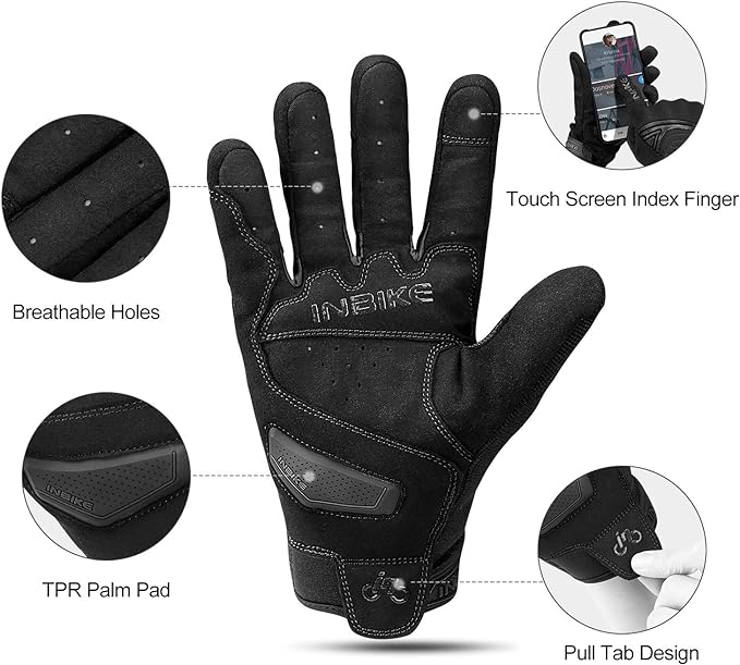 INBIKE Breathable Mesh Motorcycle Gloves Touchscreen - Image 2