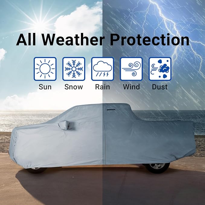 iCarCover Fits 2016-2023 Tacoma Double Cab, 5.0 ft Short Bed Toyota Truck Cover - Image 9