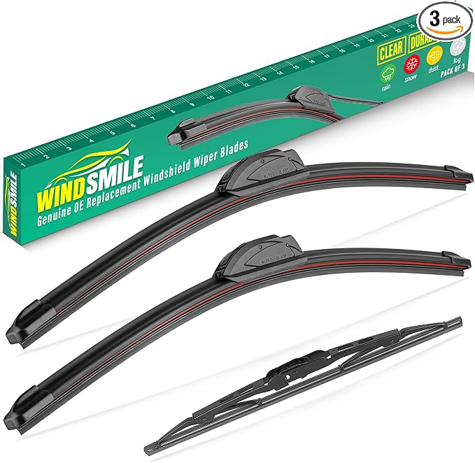 24" 22" 18" Windshield Wiper Blades Replacement by WINDSMILE