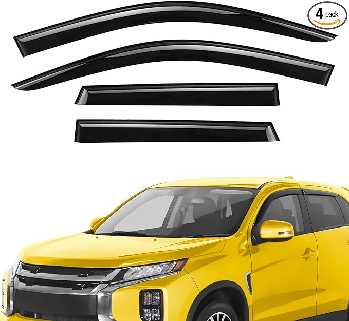 Extra Durable Window Deflectors Tape-On Window Visors Rain Guards Fit by AEROGUYSCustomfitrainguard