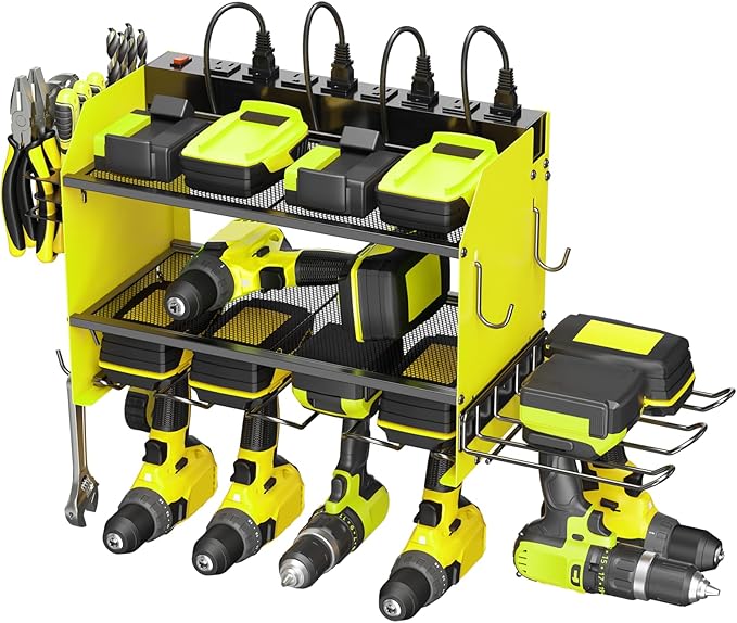 CCCEI Modular Power Tool Organizer Wall Mount Charging Station, Garage Drill by CCCEI