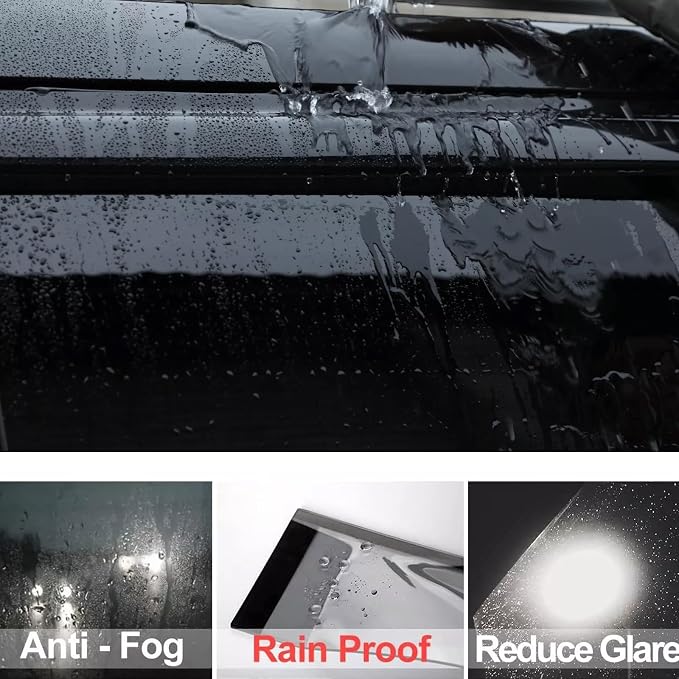 Window Visors Compatible with 2004-2012 Chevy Colorado/GMC Canyon Crew Cab - Image 9