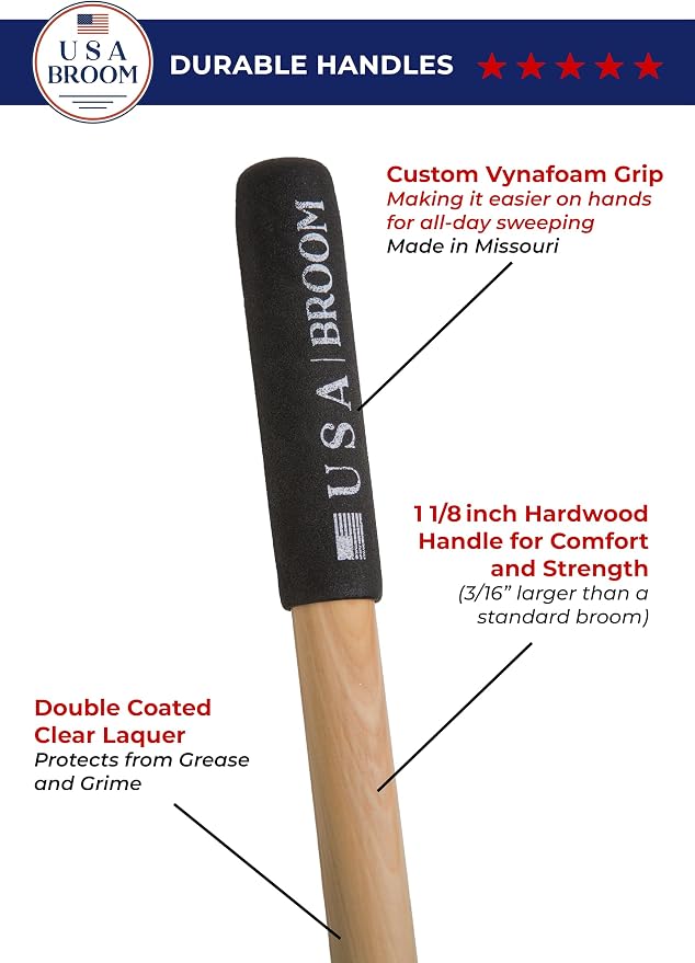 24" Everyday Sweep Indoor/Outdoor Push Broom - Image 8
