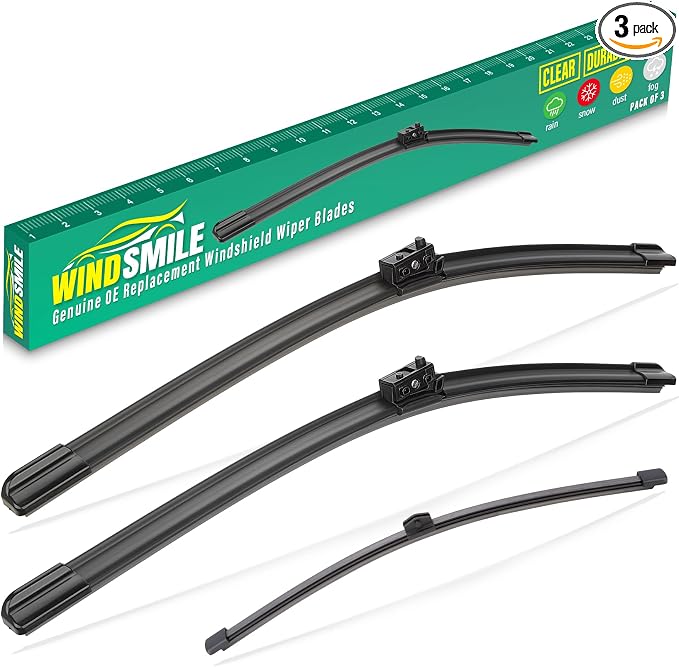 24" 22" 12" Windshield Wiper Blades Replacement by WINDSMILE