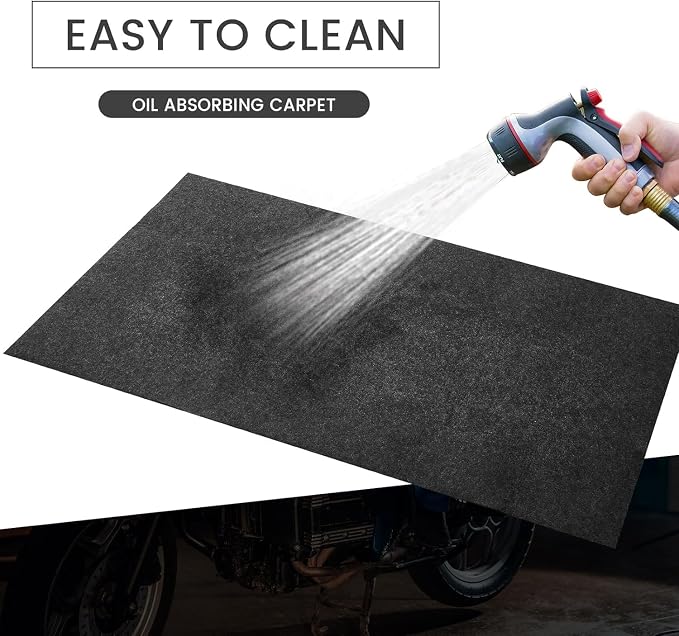60 x 36 Inch Oil Spill Mat, Garage Floor Mat Under Car Driveway Mats Oil Leaks - Image 6
