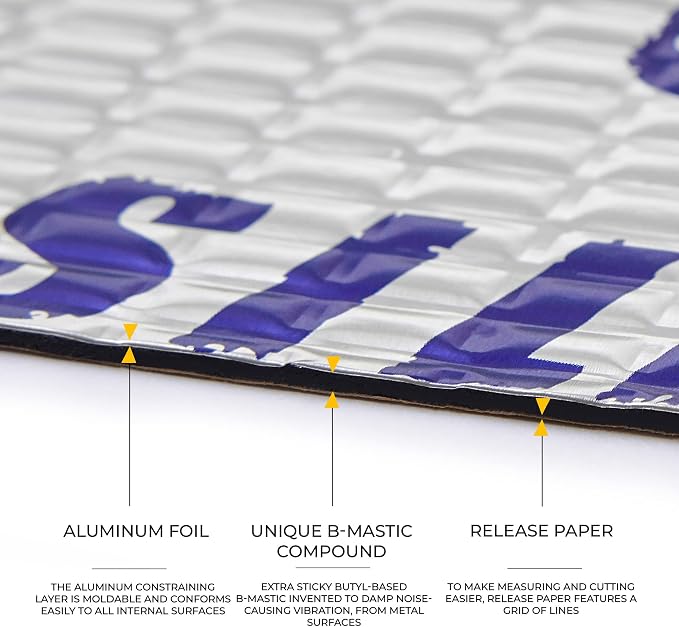 Siless 50 mil 52 sqft Car Sound Deadening mat - Image 2