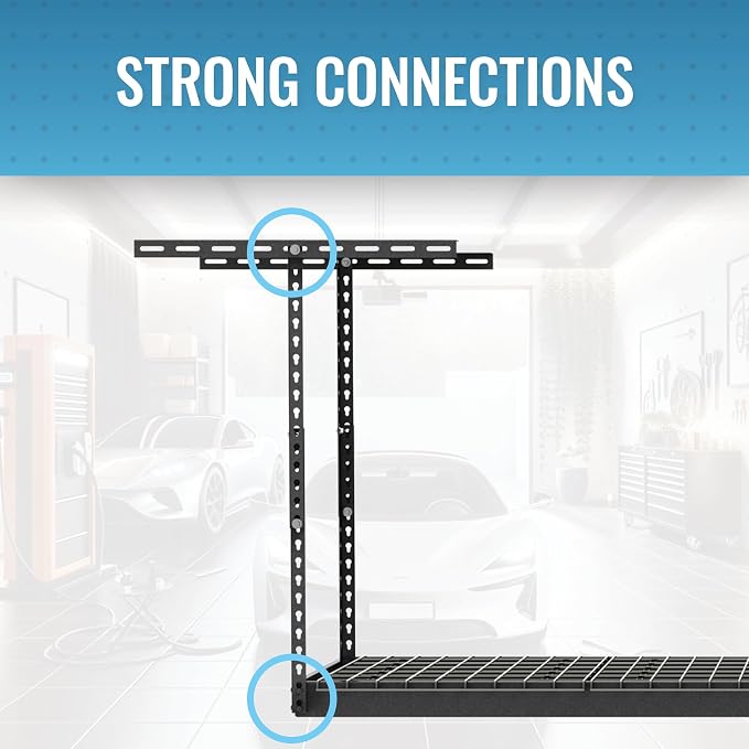 MonsterRax Overhead Garage Storage Rack 2x8, Ceiling Mounted Shelving, - Image 4