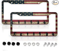 American Flag License Plate Frames by LMUCYISYIS