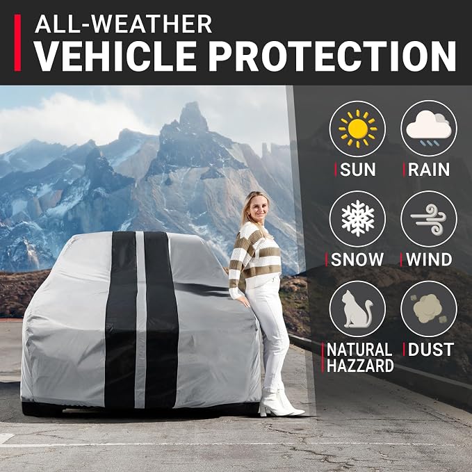 iCarCover Custom Car Cover for Pontiac GTO Waterproof All-Weather Rain Snow UV - Image 2