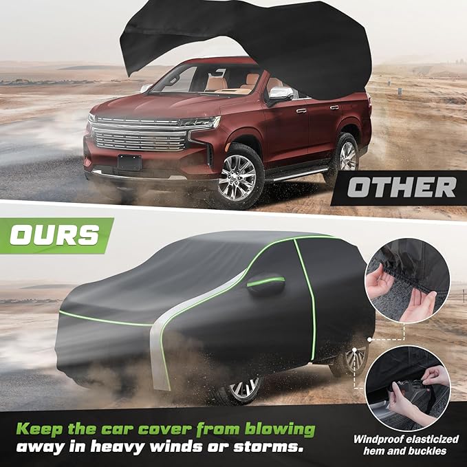 Mixsuper Liner Car Cover for Chevrolet Chevy Tahoe 2007-2026, 7 Layers - Image 6