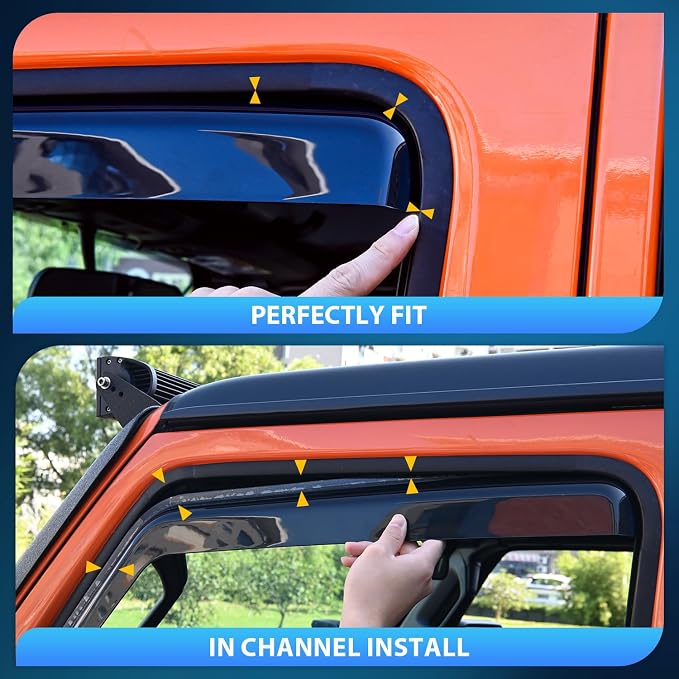 Nilight Window Visor Compatible - Image 3
