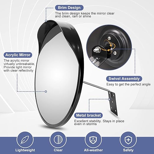 moveland 18 Inch Convex Security Mirror - Image 5