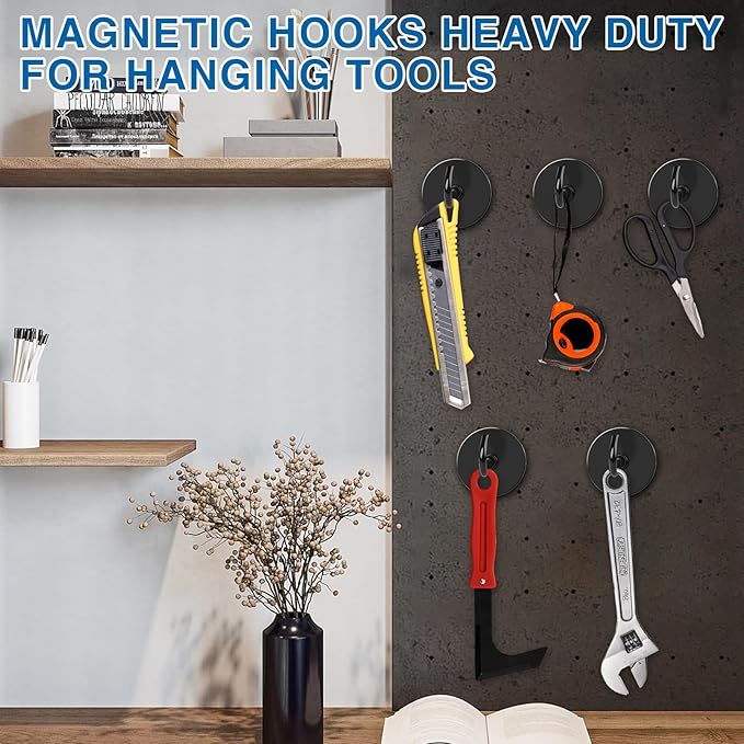 LOVIMAG Magnetic Hooks Heavy Duty, 150LBS Magnet Hooks - Image 6