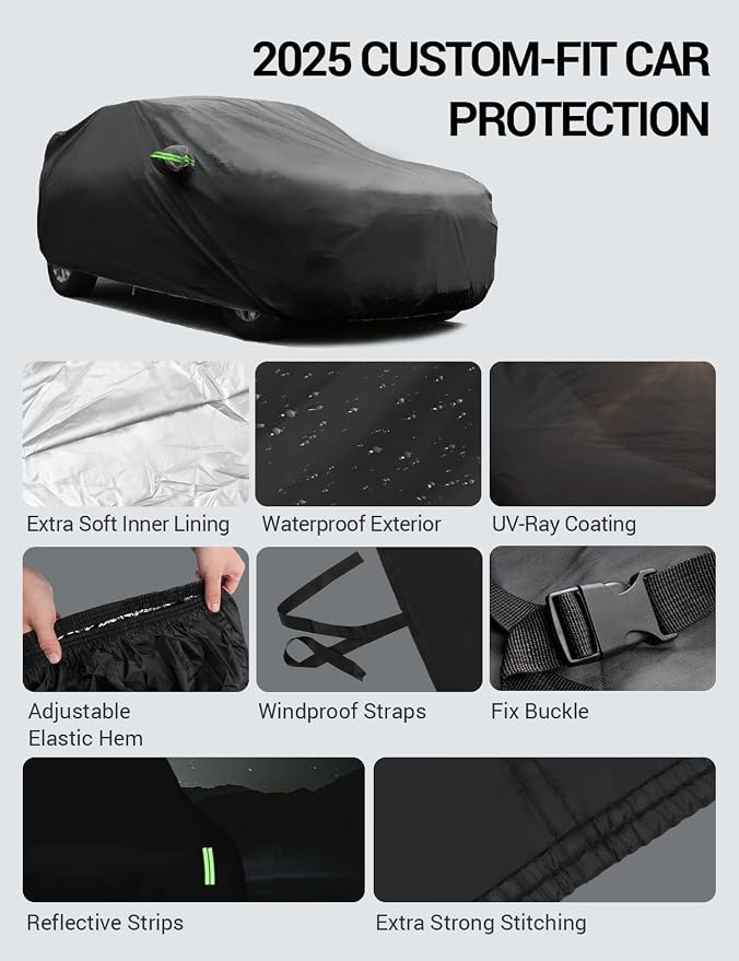 Proadsy 2025 Upgrade Car Cover Compatible - Image 8