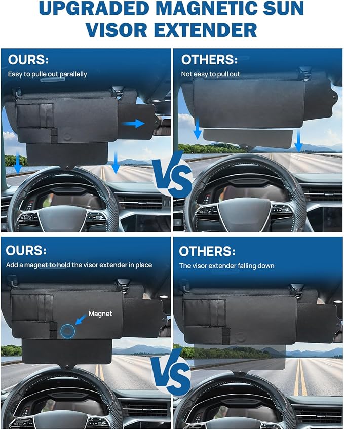 JOYTUTUS Car Sun Visor Extender, Sun Visor - Image 2