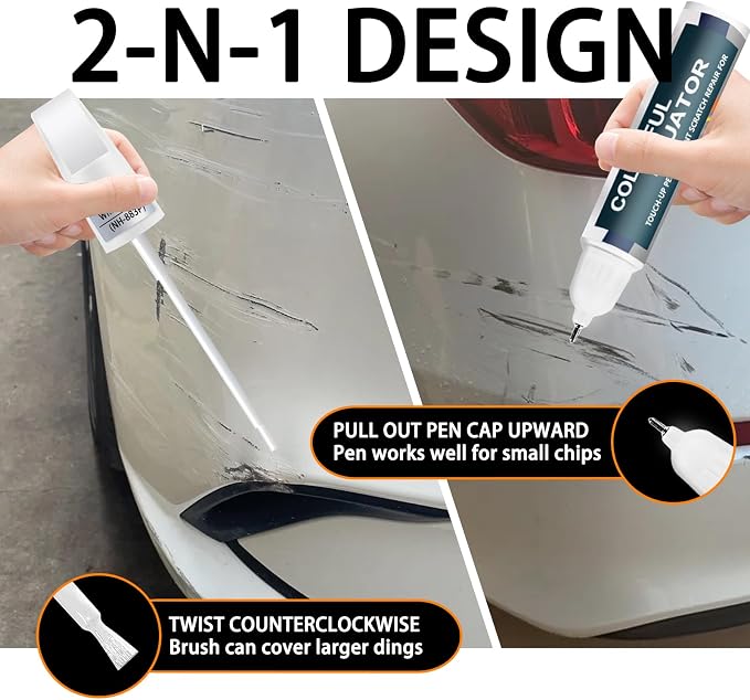 Lunar Silver Metallic Touch Up Paint Compatible - Image 5