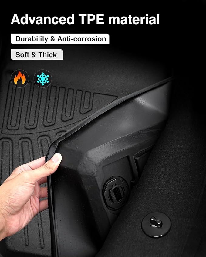 Powerty Floor Mats for 2023 2024 2025 Honda HR-V HRV Accessories All Weather - Image 7