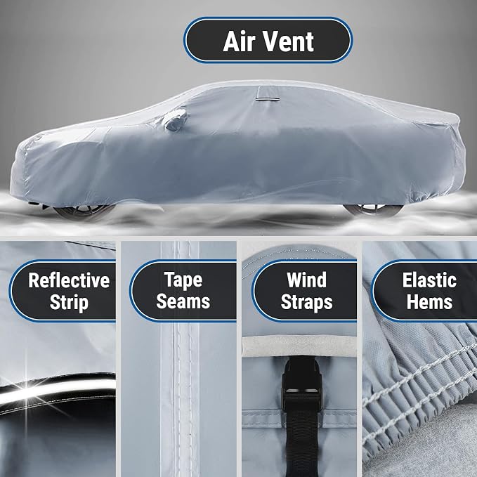 iCarCover Custom Car Cover for Buick Lucerne Waterproof All-Weather Rain Snow - Image 5