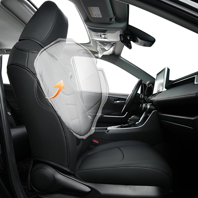 RISINGSTAR Rav4 Hybrid Seat Covers, fit 2019-2025 Toyota Rav4 Hybrid LE - Image 2