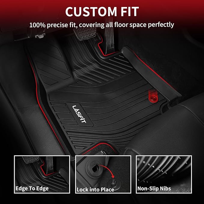 LASFIT Floor Mats for Toyota Grand Highlander 2024-2025 & for Lexus TX350 2024 - Image 2