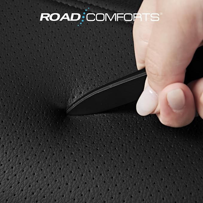 Road Comforts Leather Seat Covers, Breathable Car Seat Covers Front Seat - Image 5