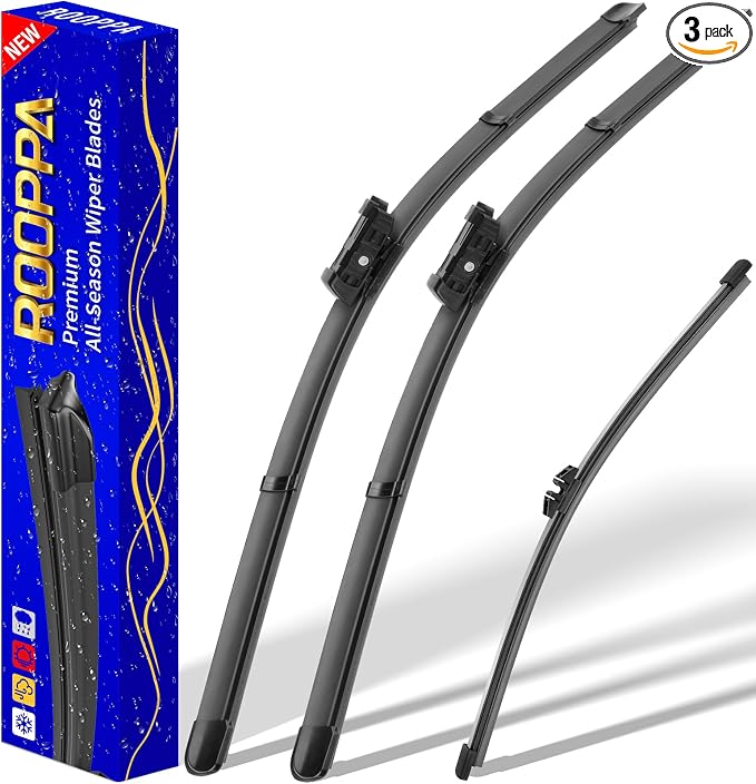 3 wipers Replacement for 2016-2022 Volvo XC90, Windshield Wiper Blades Original by ROOPPA
