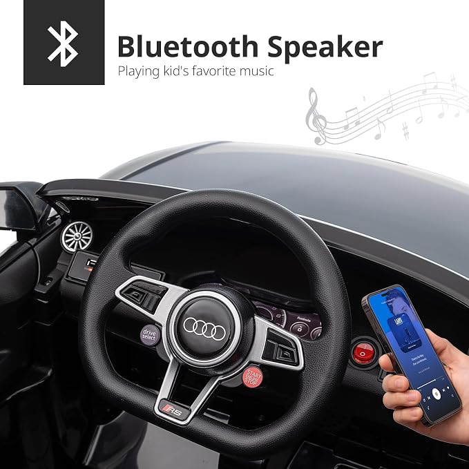 Electric Ride on Car for Kids, Licensed Audi 12V 7Ah Kids Ride-on Toy for - Image 6