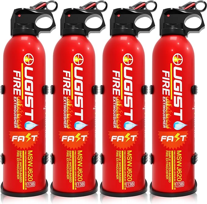 Fire Extinguisher for Vehicle & Home 620ml 4 Count, Car Fire Extinquishers by Ougist