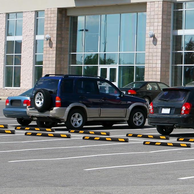 Rubber Parking Curb Garage Floor Stopper, Guide Wheel Stopper - Image 9