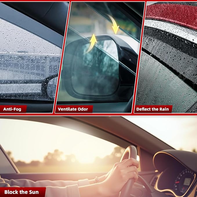 in-Channel Rain Guards Fit for Nissan Altima 2019 2020 2021 2022 2023 2024 2025 - Image 5