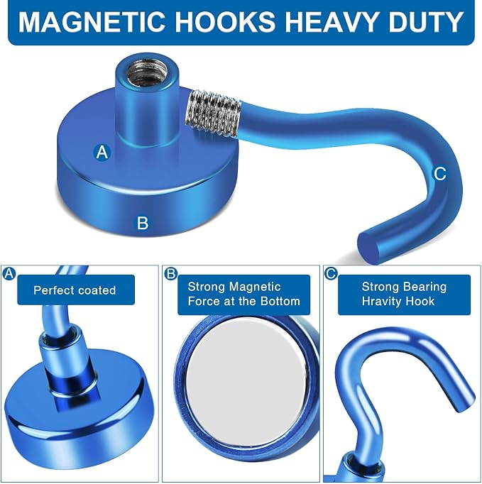 LOVIMAG Cruise Ship Essentials, 80Lb Magnetic Hooks - Image 5
