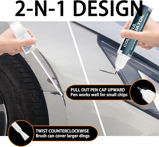K23 Brilliant Silver Metallic Touch Up Paint - Image 5
