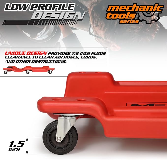 M-AUTO Plastic Rolling Garage Creeper - Image 5