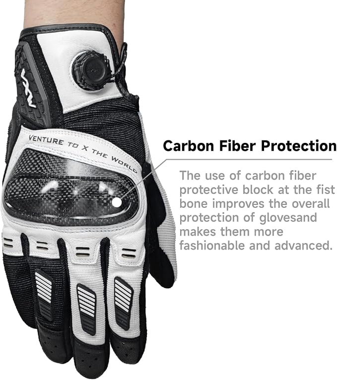VXW High Protection Motorcycle Gloves - Image 8