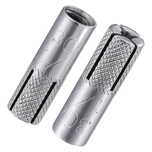 Wensilon 1/4"-20 Premium Stainless Steel Drop in Anchors Assortment, Knurled by Wensilon
