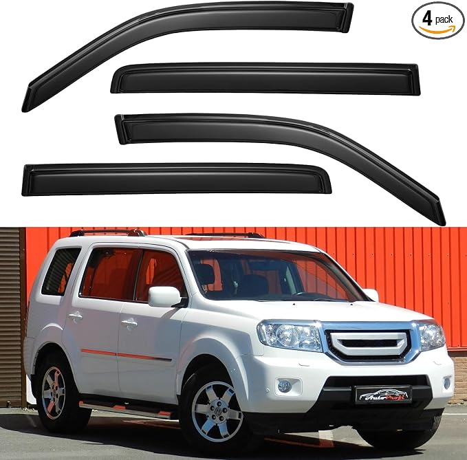 Window Visors Rain Guards Shield by YQAUTEC