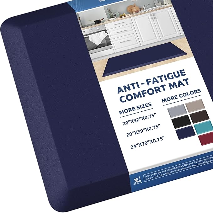 KitchenClouds Kitchen Mat Cushioned Anti Fatigue Rug 24"x70" Waterproof by KitchenClouds