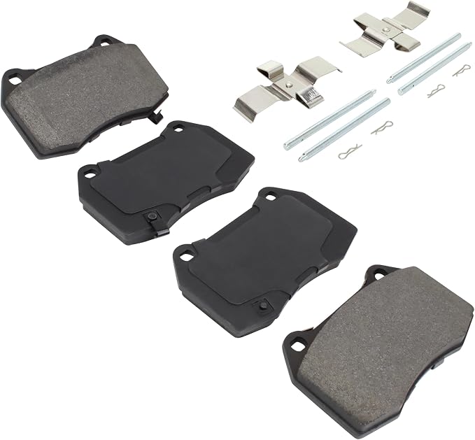 Premium Semi-Metallic Front Brake Pads Compatible - Image 2