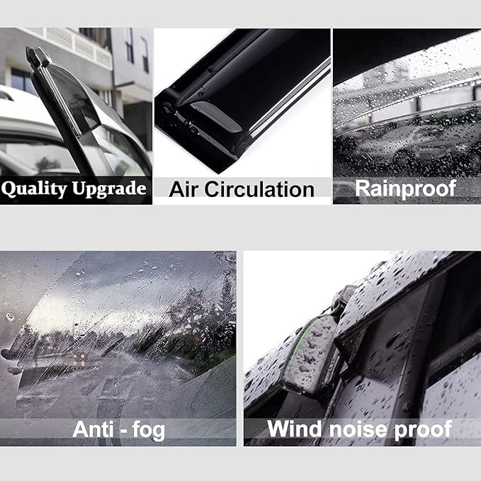 94162 Side Window Wind Deflector, Nice Window Visor fit - Image 4