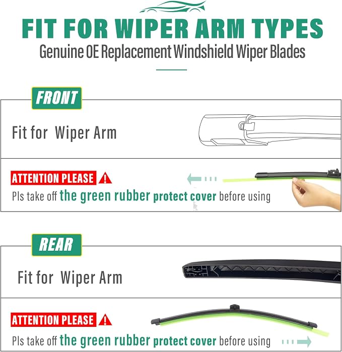 22" 22" 12" Windshield Wiper Blades Replacement - Image 8