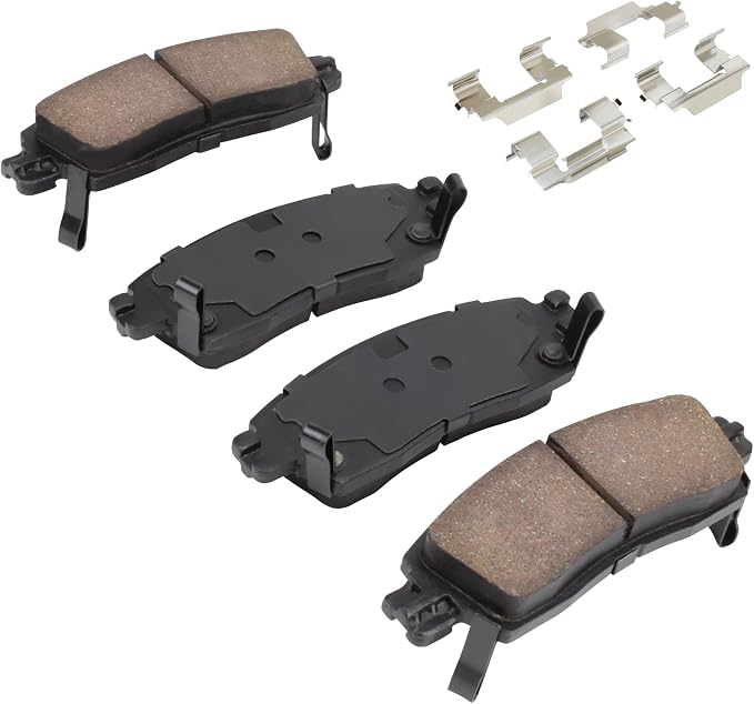 Premium Semi-Metallic Rear Brake Pads Compatible - Image 2