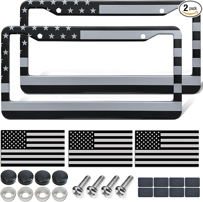 American Flag License Plate Frames by FBJTDQ