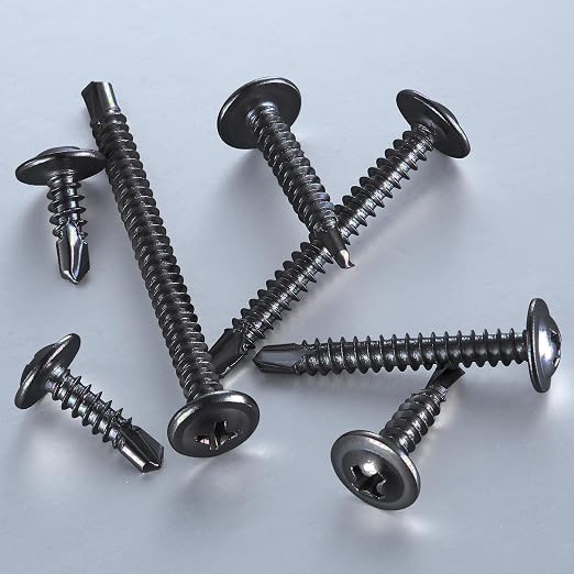 #8×1-1/4” for Sheet Metal Self-Tapping Screws 410 Black Stainless Steel Truss - Image 4
